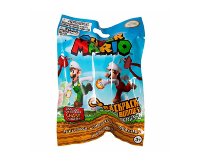 Super Mario Bros Backpack Buddies Series 2 Blind Bag - 7 x 5 x 1.5 Inches