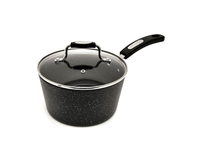 Starfrit The Rock Non-Stick Saucepan - 2.8L (3Qt) - Black