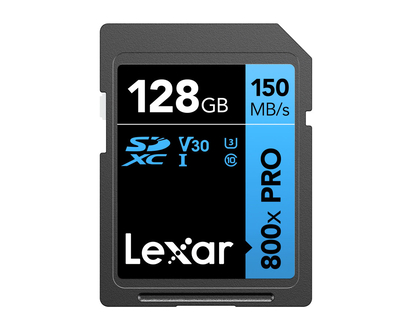 Lexar 800X Pro Sd -128GB - Black/Blue
