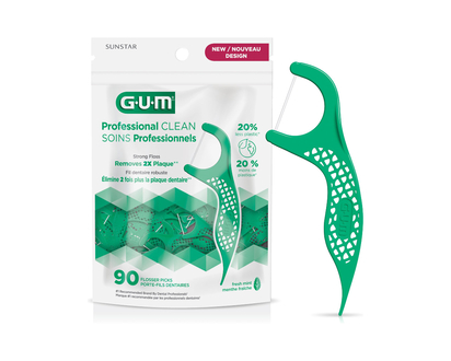 G.U.M Professional Clean Flossers - Fresh Mint - 90s