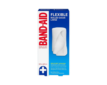 BAND-AID Flexible Rolled Gauze - Large - 10 cm x 4.5 m