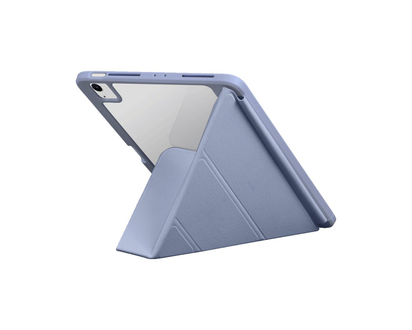 LOGiiX Origami+ Flip Cover for Apple iPad Air 13-inch - Lavender/Transparent