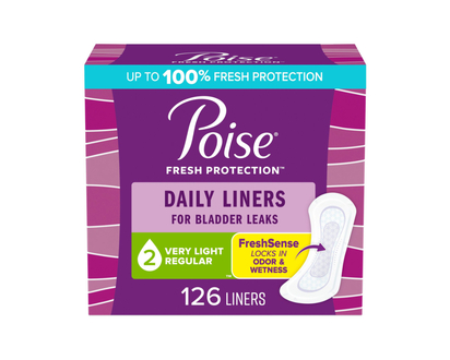 Poise Fresh Protection Incontinence Pantyliners - Regular - Very Light - 126's