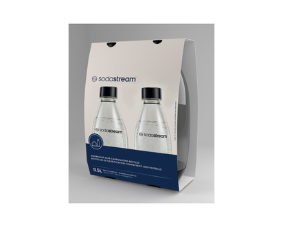 SodaStream Bottle for Soda Maker - 0.5L - Black - 2 pack