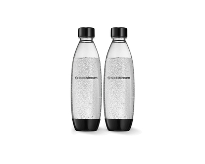 SodaStream Fuse Bottle for Soda Maker - Black - 2 x 1L