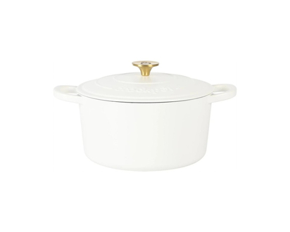 CROCKPOT DUTCH OVEN W/ LID in White