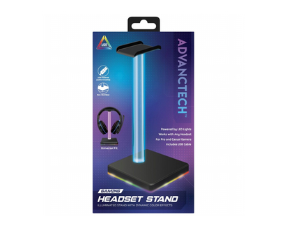 ADVANCTECH LED HEADSET STAND in Black