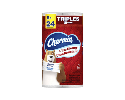 CHARMIN B/TISSUE U/STRONG Size 8=24 Rolls