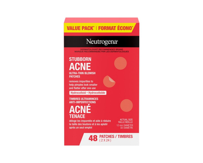 Neutrogena Stubborn Acne Value Pack Ultra-Thin Blemish Patches - 2 x 24's