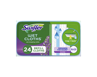 Swiffer Sweeper Wet Refills with Febreze - Lavender Vanilla & Comfort - 24s