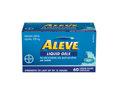 ALEVE LIQUID GELS 220MG 60'S