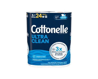 Cottonelle Ultra Clean Mega TP Size 6 MEGA ROLL