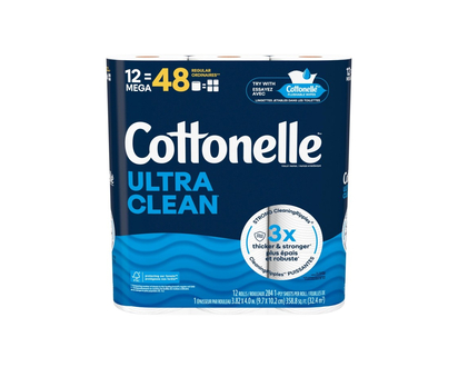 Cottonelle Ultra Clean Mega TP Size 12 MEGA ROLL
