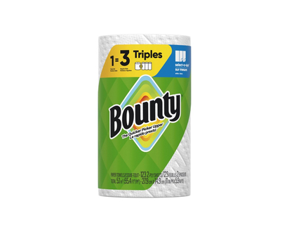 BOUNTY TOWELS S.A. S Size 1=3 ROLLS