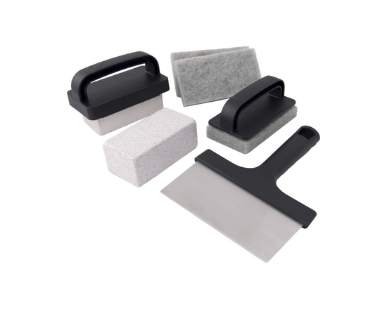 GP 8 PC GRIDDLE CLEANING SET in Black