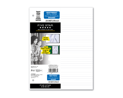 Mead Five Star Refill Paper - 200 sheets