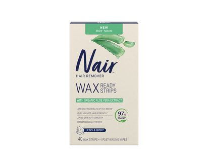 NAIR WAX READY STRIPS ALOE 40'S