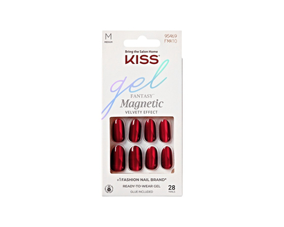 KISS GEL FANTASY NAILS MAGNTC BEAT in Red