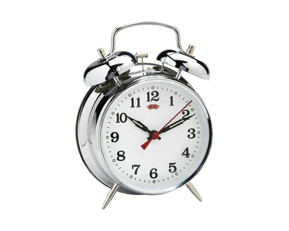 HRS Global Bell Alarm Clock - Silver - BC784