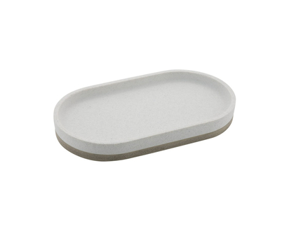 MODA HUDSON TRAY RESIN in White