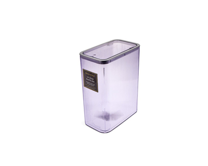M/BASE 10L RIBBED PUSH BIN in Purple