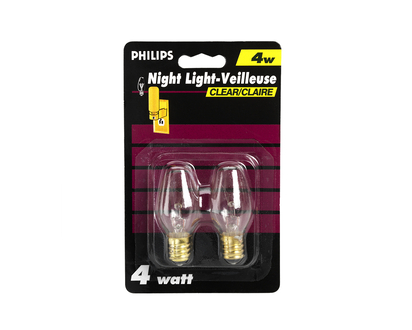 Philips Clear Night Light - 4 watts - 2 pack 