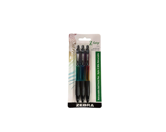 ZEBRA Z-GRIP METALLIC BP in Black