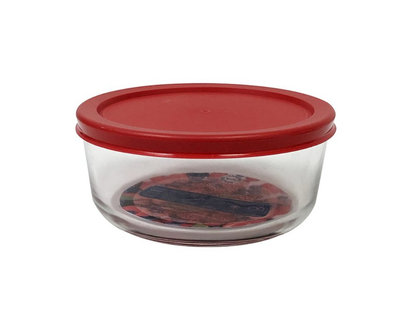 CONTAINER FOOD GLASS ROUND