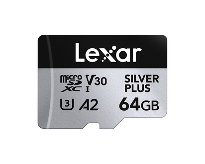 Lexar Plus MiroSD in Silver Size 64GB