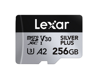 Lexar Plus MiroSD in Silver Size 256gb