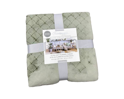 Contemporary Home DS Flanel Throw in Pink