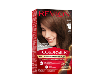 Revlon ColorSilk with Bond Repair Complex Permanent Hair Dye in Light Ash Brown
