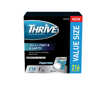 THRIVE LOZENGES 1MG 216'S in Mint