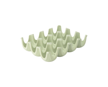 MEDICI CERAMIC EGG TRAY in Green