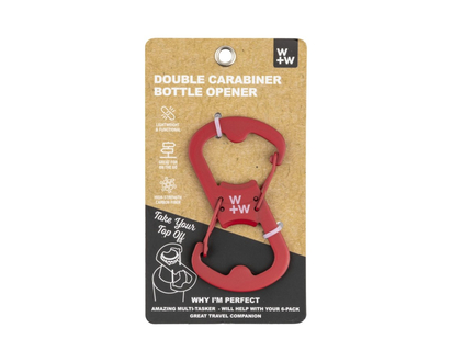 WW CARABINER BOTTLE OPENER in Red