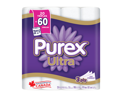 PUREX B/TISSUE ULTRA Size 20=60 ROLLS
