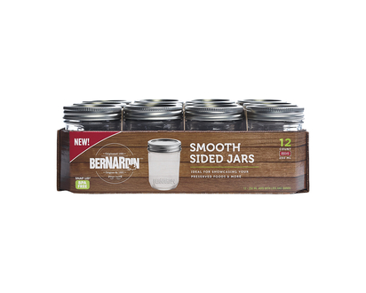 BERNARDIN DECORATD MASON JAR Size 250ml12pk