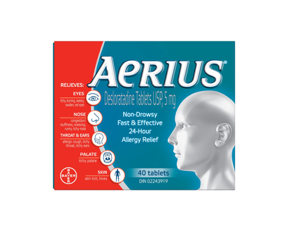 AERIUS ALLERGY 24HRS 40'S