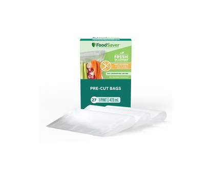 FOODSAVER PRECUT PINT BAGS in White