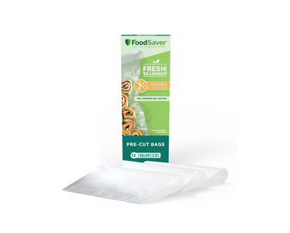 FOODSAVER PRECUT GALLON BAGS in White