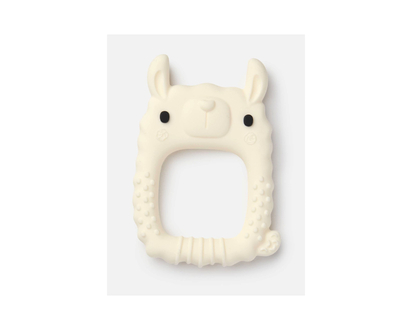 LouLou White Teether in Llama