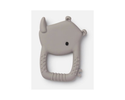 LouLou White Teether in Rhino