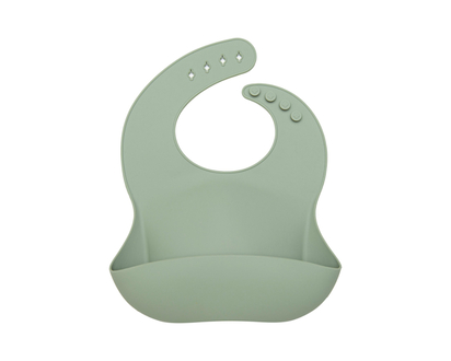 Loulou Lollipop Bib in Silver Sage