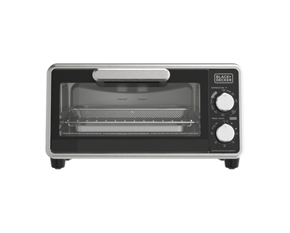 BD CRISP BAKE TOASTER OVEN in Black