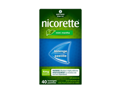 NICORETTE 4MG LOZENGES 40'S in Mint