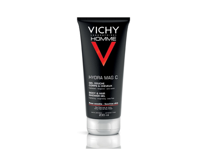 Vichy Homme Hydra Mag C Body & Hair Shower Gel - 200ml