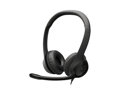 LOGITECH H390 USB C HEADSET in Black