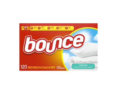 Bounce Fresh Linen Dryer Sheets Fabric Softener - 120s