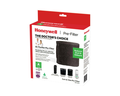 Honeywell Household Gas &amp; Odour Reducing Activated Carbon Air Purifier Replacement Pre-Filter A - HRF-AP1C