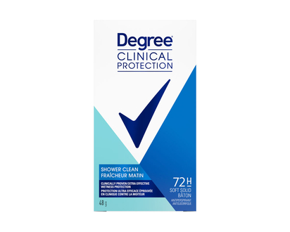Degree Women Clinical Protection Shower Clean Antiperspirant Stick - 48g